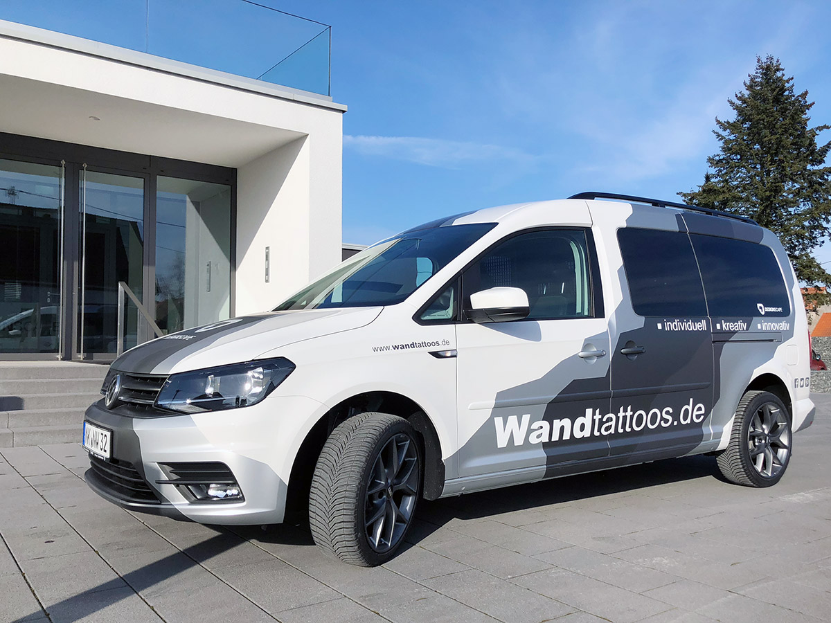 VW Caddy Maxi mit Fahrzeugfolierung